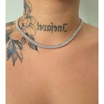 Colar Com Zircônia Cravejada Prata 