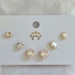 Kit De Brincos Oval Dourado 