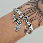 Pulseira Pandora Com Berloques Prata 