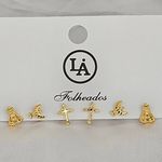 Kit De Brincos Folheados a Ouro 18K Religioso 