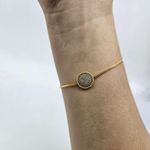 Pulseira Gravatinha Folheada A Ouro 18K Com Zircônia Mandala