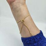 Pulseira Gravatinha Folheada A Ouro 18K Com Zircônia Mandala 