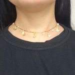 Colar Folheado a Ouro 18K Borboleta 