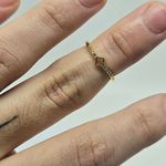 Anel Falange Cravejado Em Zircônia Trevo Dourado 