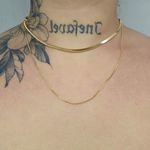 Colar Duplo Folheado a Ouro 18K Detalhado 