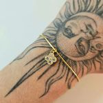 Pulseira Folheada A Ouro 18K Com Zircônia Trevo 