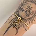 Pulseira Folheada A Ouro 18K Com Zircônia Borboleta Colorida 
