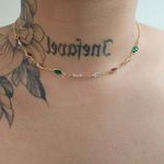 Colar Folheado a Ouro 18K Navete Colorido