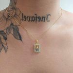 Colar Folheado a Ouro 18K Com Zircônia Nossa Senhora Aparecida 