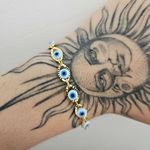 Pulseira Folheada A Ouro 18K Olho Grego 