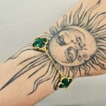 Pulseira Folheada A Ouro 18K Trevo Verde 