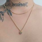 Colar Duplo Folheado a Ouro 18K Coração 