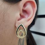 Brinco Folheado a Ouro 18K Gota 