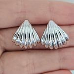 Brinco Folheado a Prata 925 Concha 