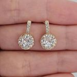 Brinco Com Zircônia Dourado 