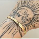 Pulseira Folheada A Ouro 18K Fita 