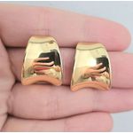 Brinco Folheado a Ouro 18K Detalhado 