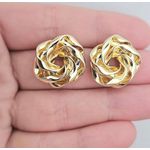 Brinco Folheado a Ouro 18K Nó 