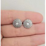 Brinco Com Zircônia Prata 