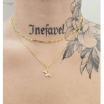 Colar Duplo Folheado a Ouro 18K Cauda