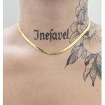 Colar Folheado a Ouro 18K Fita 