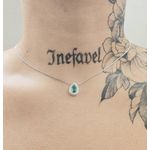 Colar Folheado a Prata 925 Gota Acqua 