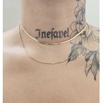 Colar Duplo Folheado a Ouro 18K Fita
