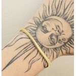 Pulseira Folheada A Ouro 18K Malha 