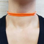 Colar Choker Laranja 