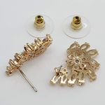 Brinco Semi Joia Ouro Branco 