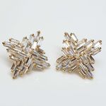 Brinco Semi Joia Ouro Branco 