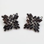 Brinco Semi Joia Ródio Negro Hematita 