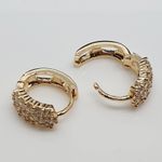 Mini Argola Semi Joia Ouro 