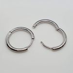 Mini Argola Semi Joia Prata 