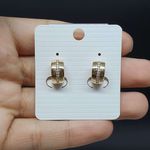 Mini Argola Semi Joia Dourada 