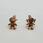 Mini Argola Semi Joia Casal Dourado 