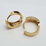Mini Argola Semi Joia Ouro 