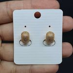 Mini Argola Semi Joia Ouro 