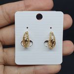Mini Argola Semi Joia Ouro 