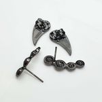 Brinco Semi Joia Ródio Negro 