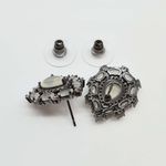 Brinco Semi Joia Ródio Negro Branco Leitoso 