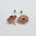 Brinco Semi Joia Ouro Rosa 