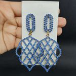 Brinco Dourado Azul 
