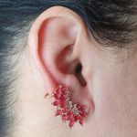 Brinco Ear Cuff Semi Joia Kamilly Ouro Rosa