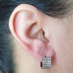 Mini Argola Semi Joia Lorrayne Ródio Negro 