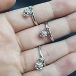 Kit Com 3 Anéis Prata Esfera
