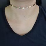 Colar Choker Folheado Dourado Búzios Conchas