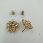 Brinco Semi Joia Ouro Branco Leitoso 