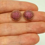 Brinco Semi Joia Ouro Rosa 