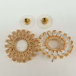 Brinco Semi Joia Ouro Branco 